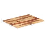 Dessus de table bois massif d'acacia 25-27 mm 60x80 cm – Image 5
