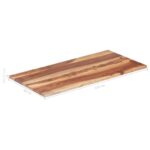 Dessus de table bois massif d'acacia 25-27 mm 60x100 cm – Image 5