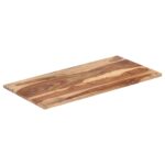 Dessus de table bois massif d'acacia 25-27 mm 60x100 cm – Image 6
