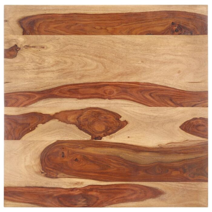 Dessus de table bois massif d'acacia 25-27 mm 70x70 cm – Image 1