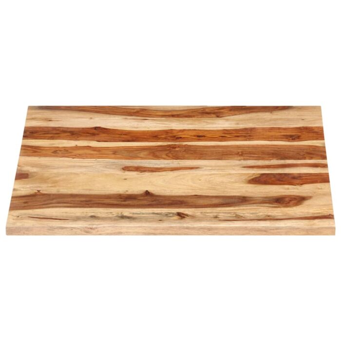 Dessus de table bois massif d'acacia 25-27 mm 70x70 cm – Image 2