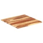 Dessus de table bois massif d'acacia 25-27 mm 70x70 cm – Image 7