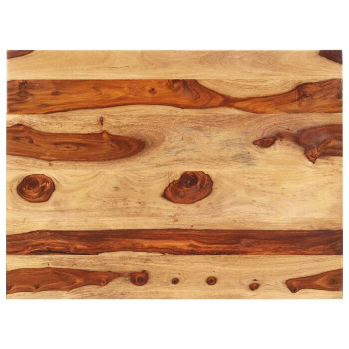 Dessus de table bois massif d'acacia 25-27 mm 70x80 cm – Image 1