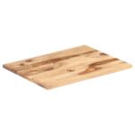 Dessus de table bois massif d'acacia 25-27 mm 70x80 cm – Image 7