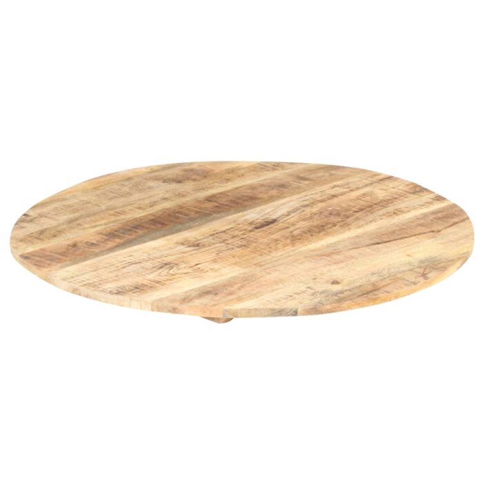 Dessus de table Bois de manguier solide Rond 15-16 mm 70 cm – Image 4