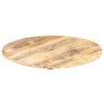 Dessus de table Bois de manguier solide Rond 15-16 mm 70 cm – Image 6