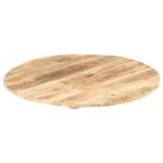 Dessus de table Bois de manguier solide Rond 15-16 mm 80 cm – Image 4