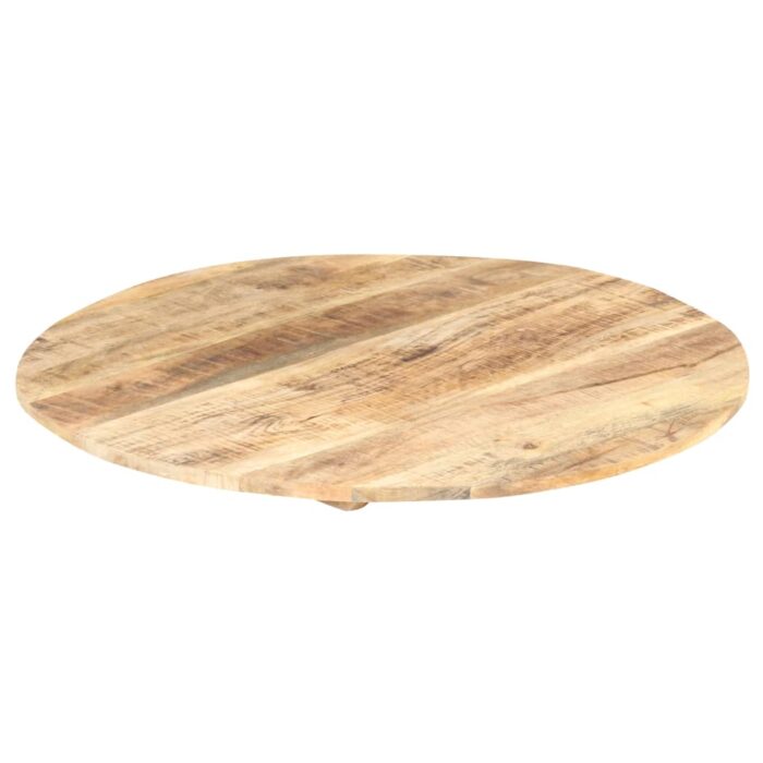 Dessus de table Bois de manguier solide Rond 15-16 mm 80 cm – Image 4