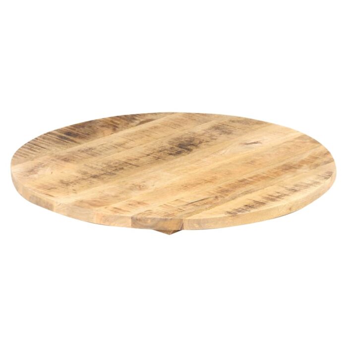 Dessus de table Bois de manguier solide Rond 25-27 mm 80 cm – Image 4