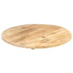 Dessus de table Bois de manguier solide Rond 25-27 mm 80 cm – Image 5