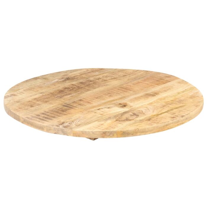 Dessus de table Bois de manguier solide Rond 25-27 mm 80 cm – Image 5