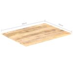 Dessus de table Bois de manguier solide 15-16 mm 90x70 cm – Image 5
