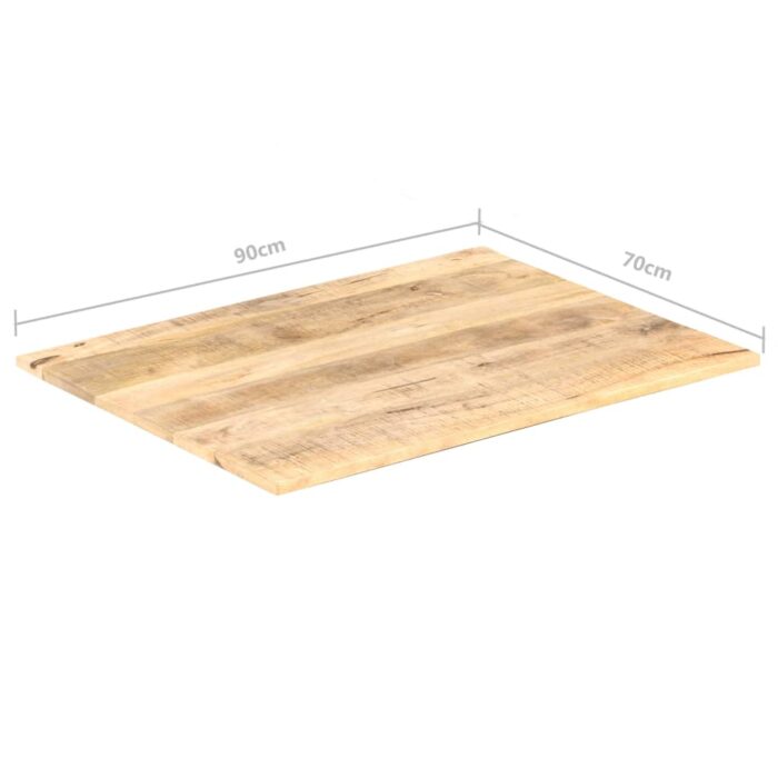 Dessus de table Bois de manguier solide 15-16 mm 90x70 cm – Image 5