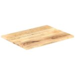 Dessus de table Bois de manguier solide 25-27 mm 90x60 cm – Image 2
