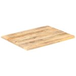 Dessus de table Bois de manguier solide 25-27 mm 80x70 cm – Image 6