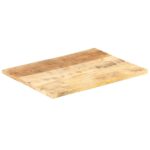 Dessus de table Bois de manguier solide 25-27 mm 80x70 cm – Image 9