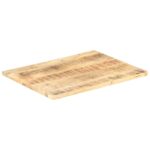 Dessus de table Bois de manguier solide 25-27 mm 90x70 cm – Image 8
