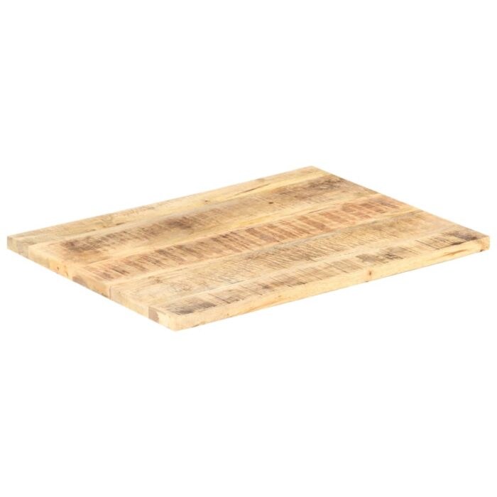 Dessus de table Bois de manguier solide 25-27 mm 90x70 cm – Image 8