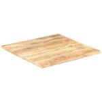 Dessus de table Bois de manguier solide 25-27 mm 80x80 cm – Image 2