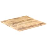 Dessus de table Bois de manguier solide 25-27 mm 80x80 cm – Image 9