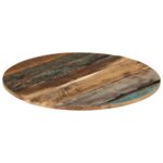 Dessus de table rond 70 cm 15-16 mm Bois de récupération – Image 11