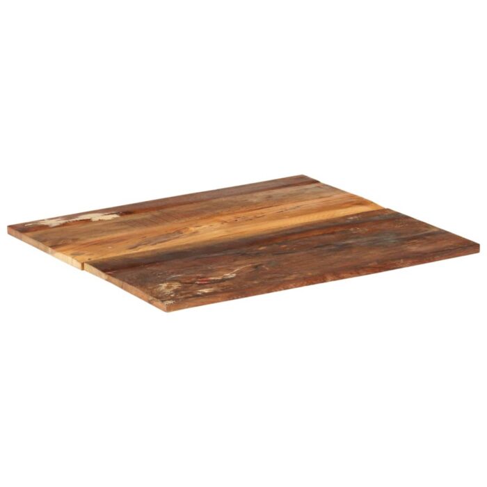 Dessus de table rectangulaire 60x70 cm 15-16 mm Bois récupéré – Image 11