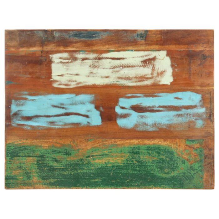 Dessus de table rectangulaire 60x70 cm 15-16 mm Bois récupéré – Image 2