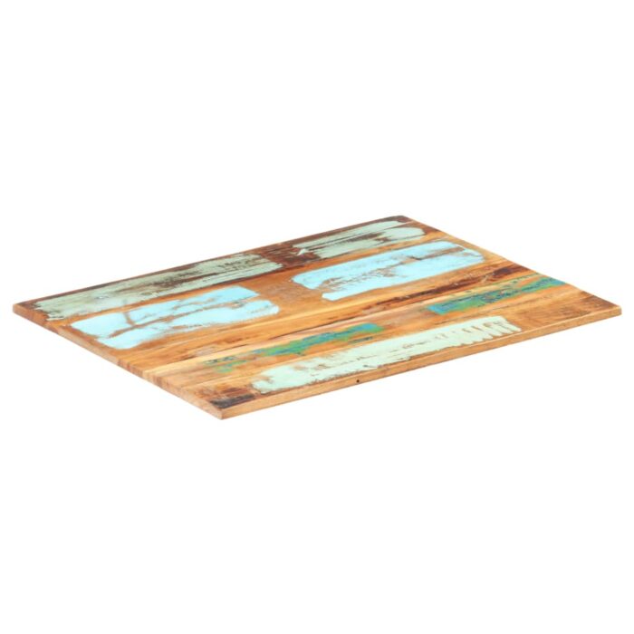 Dessus de table rectangulaire 60x80 cm 15-16 mm Bois récupéré – Image 1