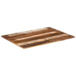 Dessus de table rectangulaire 60x80 cm 15-16 mm Bois récupéré – Image 11