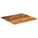 Dessus de table carré 70x70 cm 15-16 mm Bois de récupération – Image 11