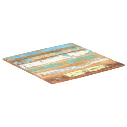 Dessus de table carré 80x80 cm 15-16 mm Bois de récupération
