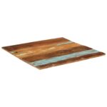 Dessus de table carré 80x80 cm 15-16 mm Bois de récupération – Image 10