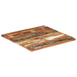 Dessus de table carré 60x60 cm 25-27 mm Bois de récupération – Image 7