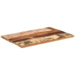 Dessus de table rectangulaire 60x90 cm 25-27 mm Bois récupéré – Image 10