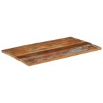 Dessus de table rectangulaire 60x100 cm 25-27 mm Bois récupéré – Image 10