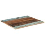 Dessus de table rectangulaire 70x80 cm 25-27 mm Bois récupéré – Image 10