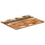 Dessus de table rectangulaire 70x80 cm 25-27 mm Bois récupéré – Image 7