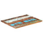 Dessus de table rectangulaire 70x80 cm 25-27 mm Bois récupéré – Image 9