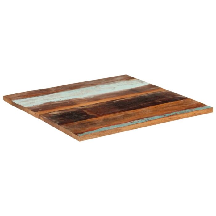 Dessus de table carré 80x80 cm 25-27 mm Bois de récupération – Image 10