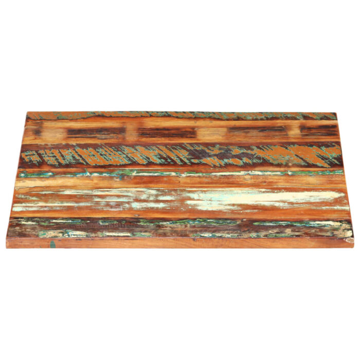 Dessus de table carré 80x80 cm 25-27 mm Bois de récupération – Image 2