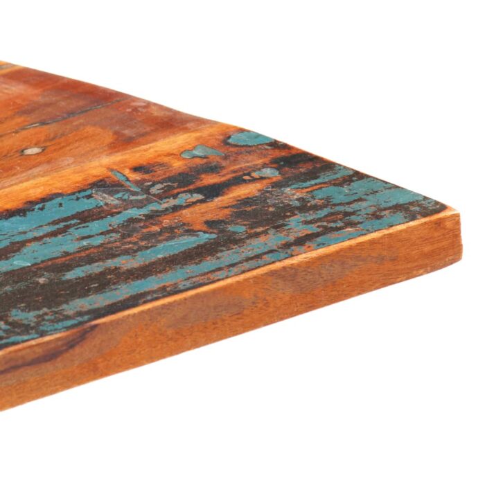 Dessus de table carré 80x80 cm 25-27 mm Bois de récupération – Image 3