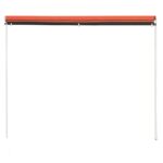 Auvent rétractable 200x150 cm Orange et marron – Image 2