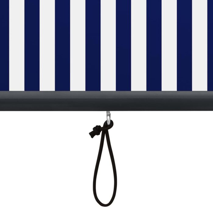 Store roulant d'extérieur 60x250 cm Bleu et blanc – Image 6