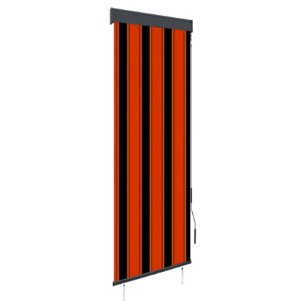 Store roulant d'extérieur 60x250 cm Orange et marron