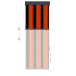Store roulant d'extérieur 60x250 cm Orange et marron – Image 2