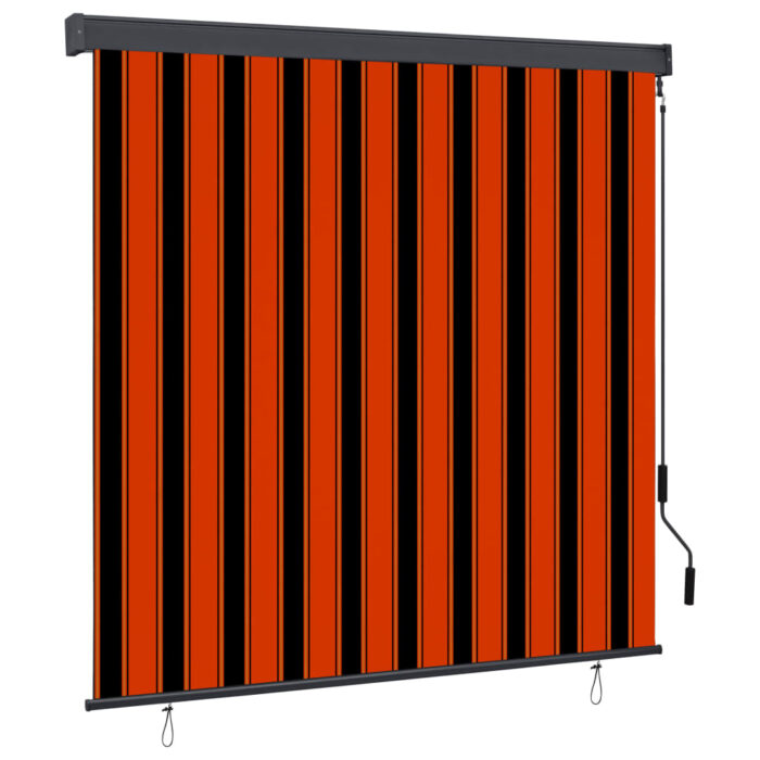 Store roulant d'extérieur 160x250 cm Orange et marron – Image 1