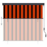 Store roulant d'extérieur 160x250 cm Orange et marron – Image 2
