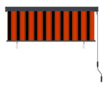Store roulant d'extérieur 160x250 cm Orange et marron – Image 3