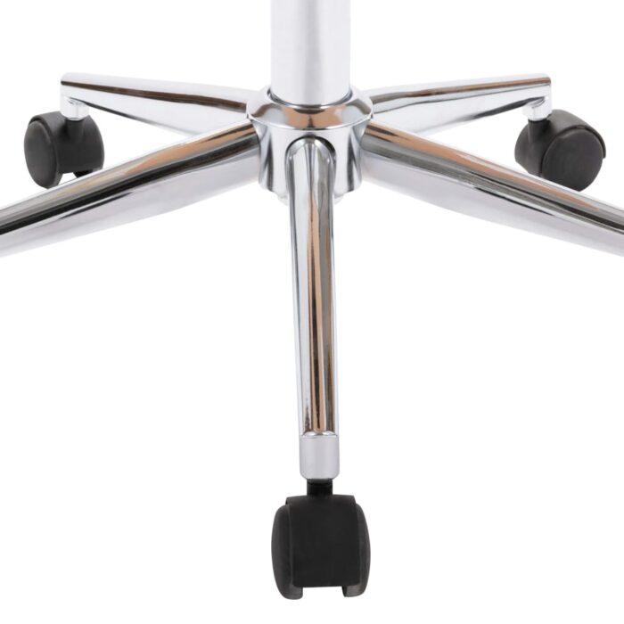 Chaise pivotante à manger Crème Bois courbé et Similicuir – Image 5