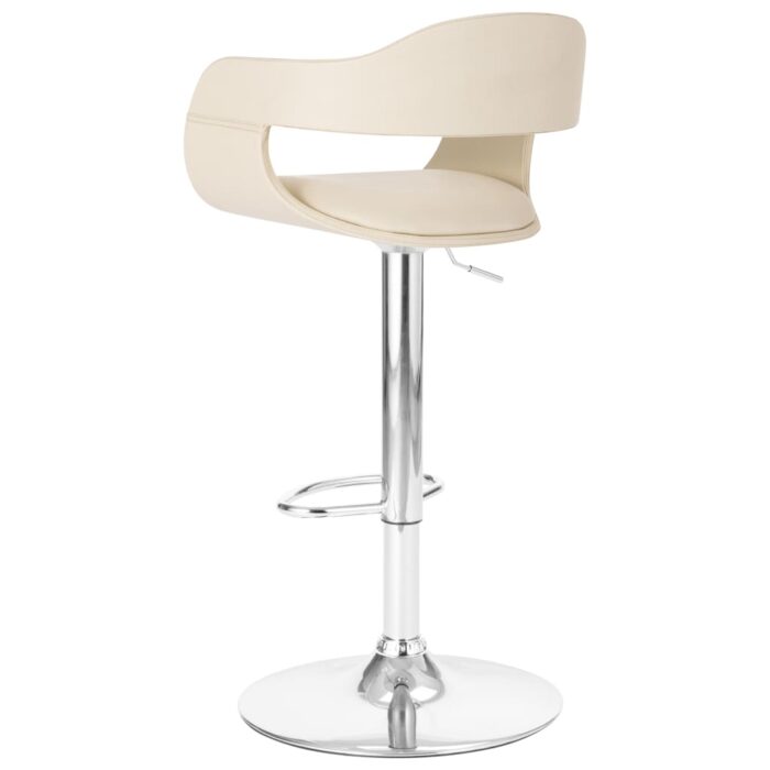 Tabouret de bar Blanc Similicuir – Image 2